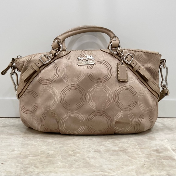 Coach Beige Satchel Bag EUC - Picture 1 of 14